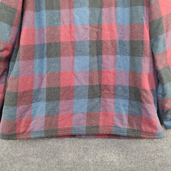 Weatherproof Men's Shirt Jacket Shacket Multi Large Sherpa Fleece Long Sleeve - Picture 8 of 15